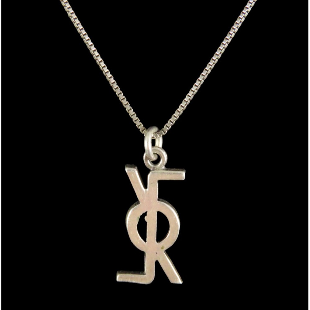 STERLING SILVER 18" Chain Necklace UNIQUE LETTER LOGO PENDANT Initials? UTELLME